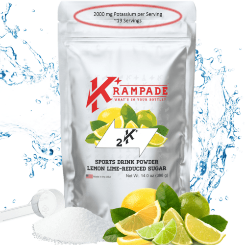 potassium supplement electrolyte powder bulk reduced half low sugar lemon lime sports drink mix