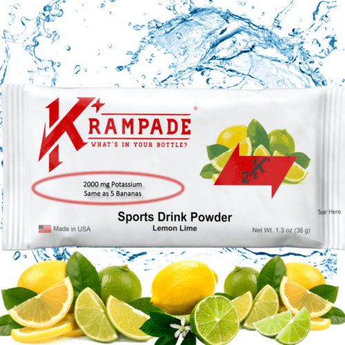 potassium supplement electrolyte powder single serve lemon lime sports drink mix