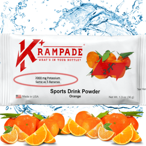potassium supplement electrolyte powder single serve orange sports drink mix