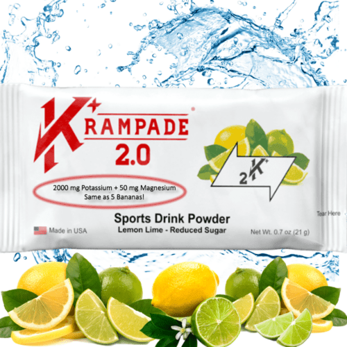 potassium magnesium supplement electrolyte powder reduced half sugar single serve lemon lime sports drink mix